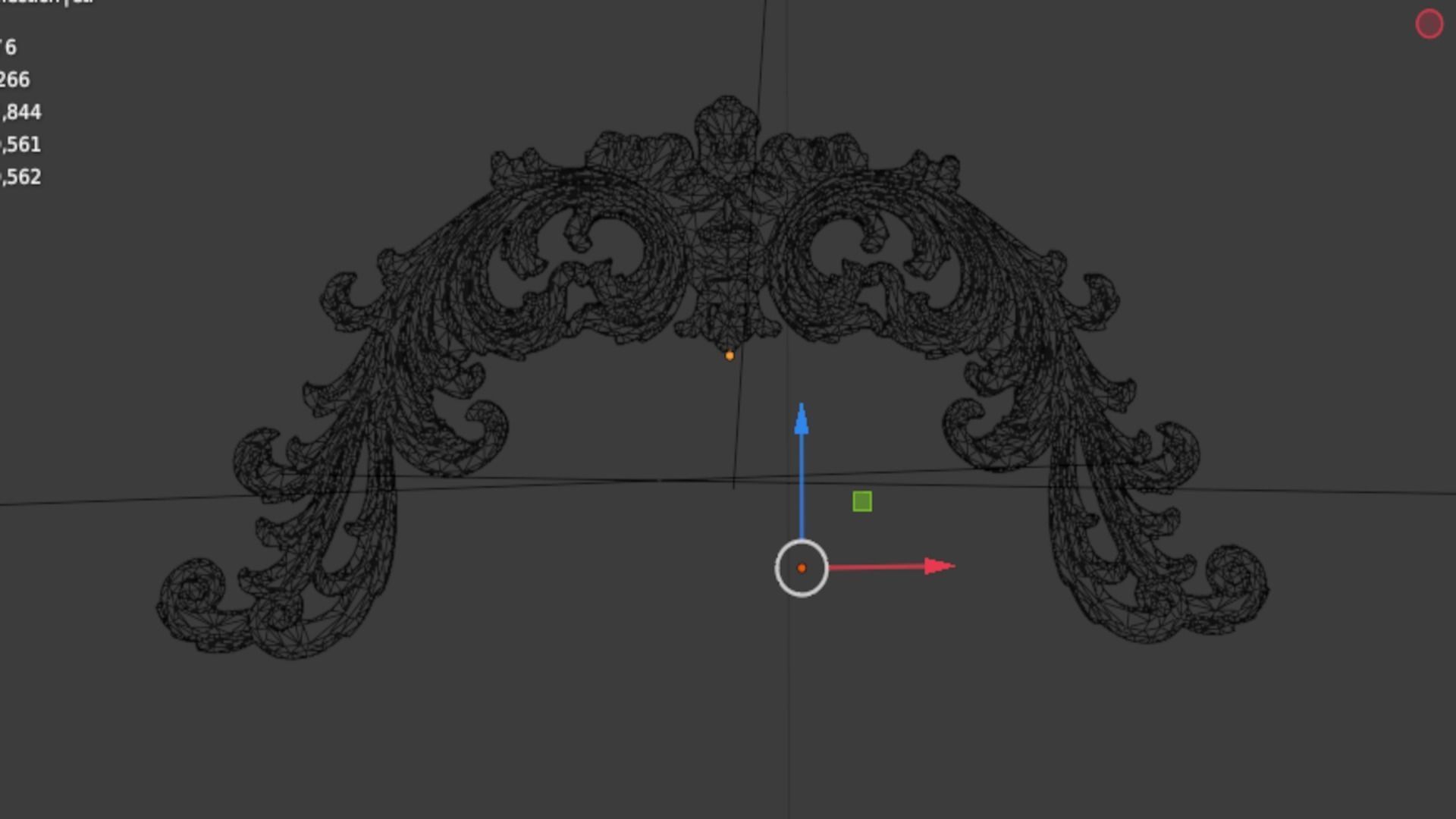 Classic decor ornament 336 3D model_6