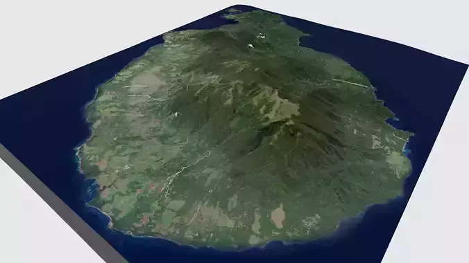 Goodenough Island Solomon Sea 3D model