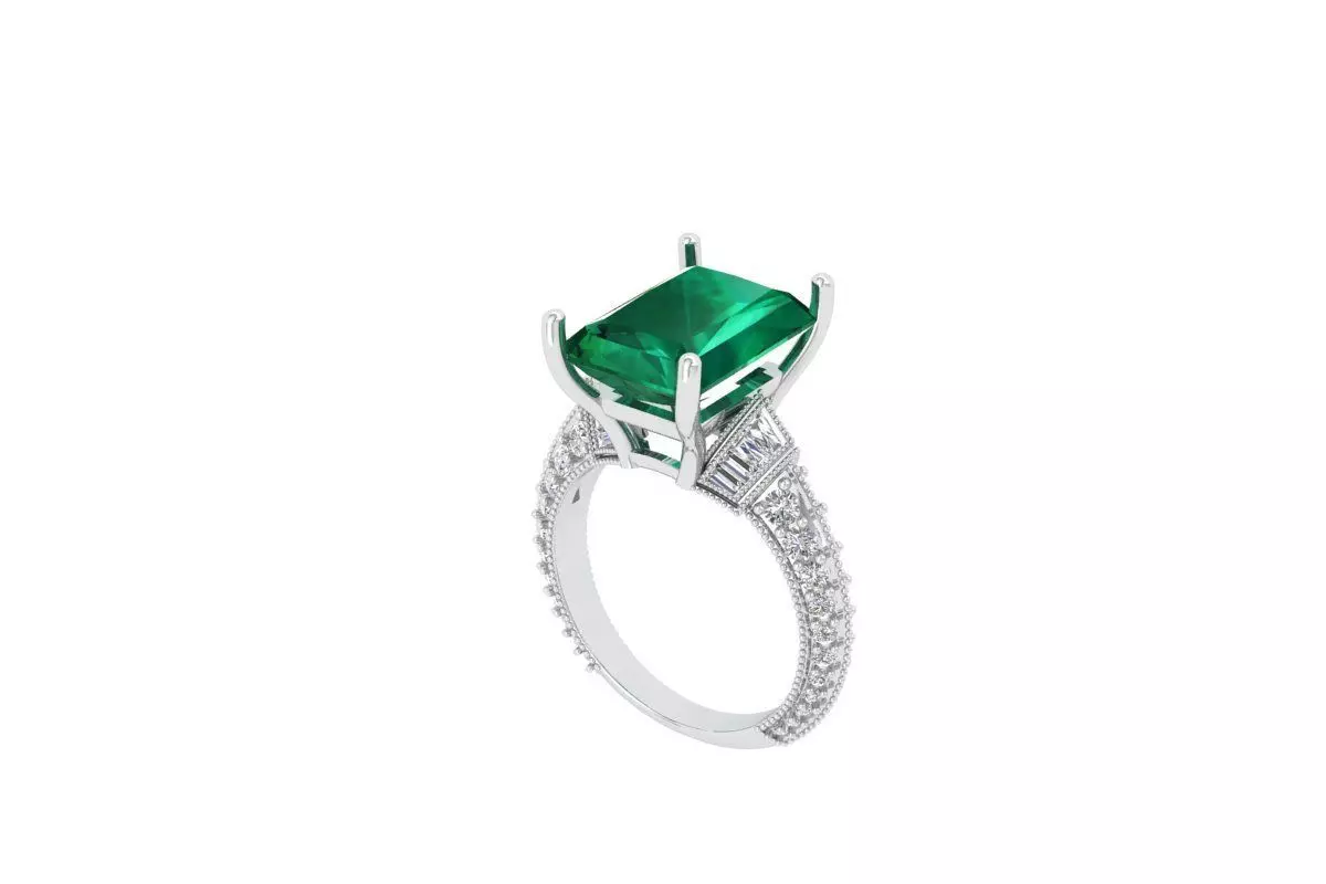 Art Deco Ring 3D print model_0