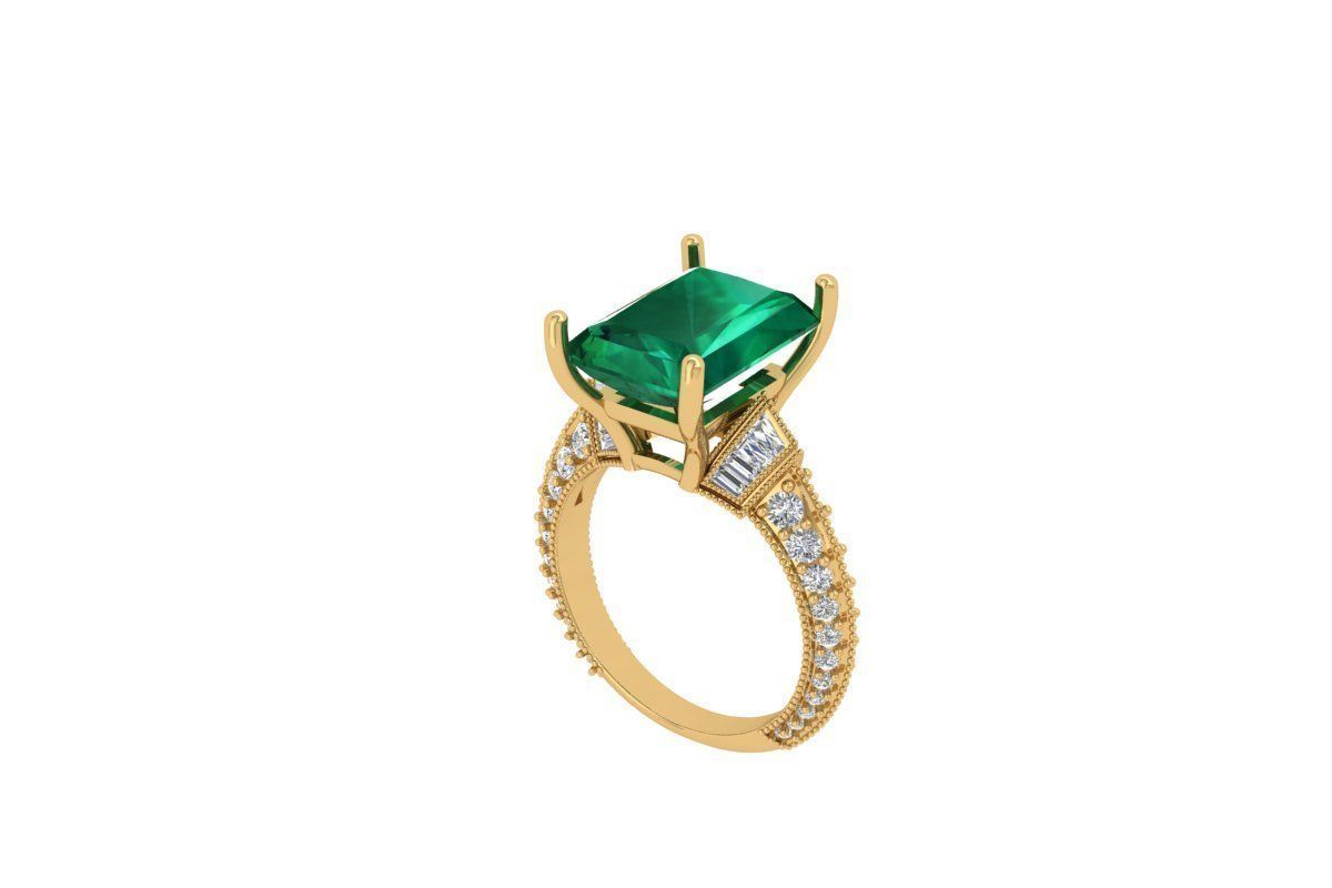 Art Deco Ring 3D print model_1