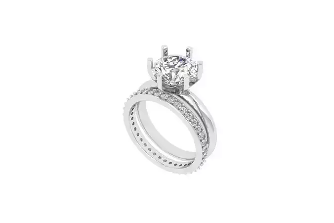 Solitair Ring Bridal Set