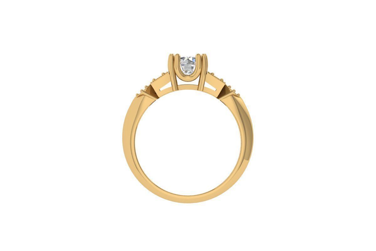 Wedding Ring 3D print model_8