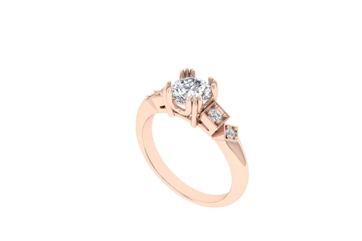 Wedding Ring 3D print model_2