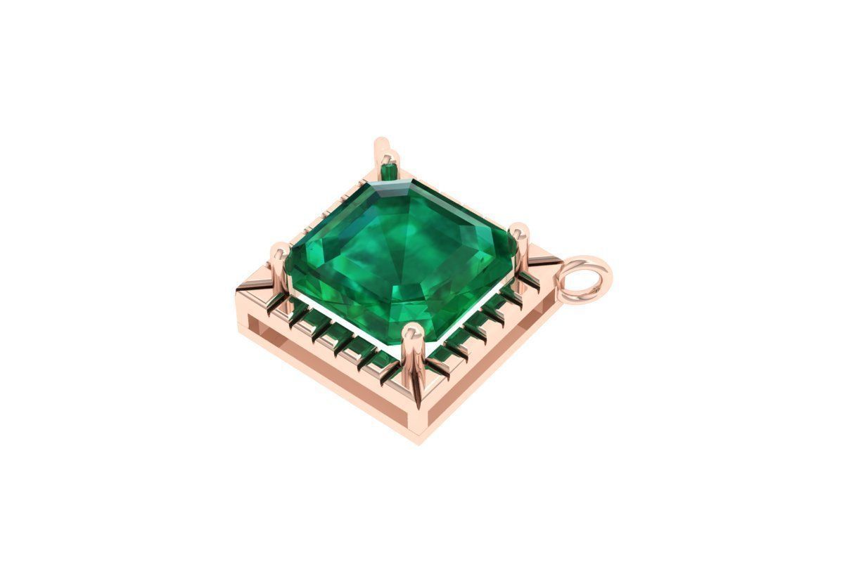 Antiq Art Deco Pendant 3D print model_2