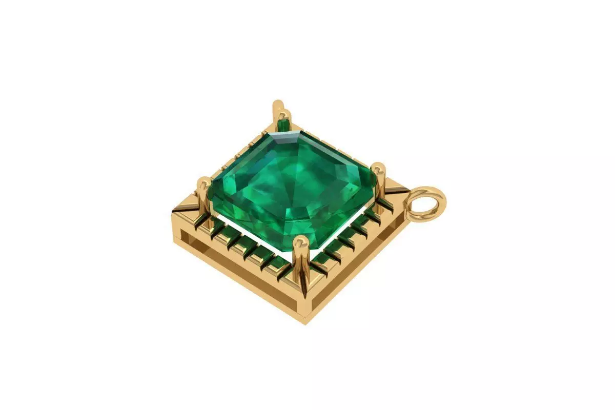 Antiq Art Deco Pendant 3D print model_0