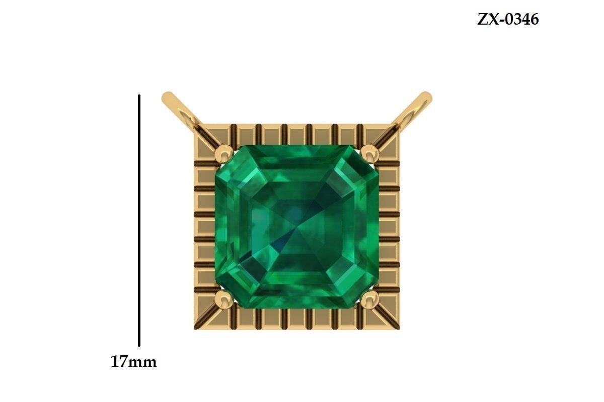 Antiq Art Deco Pendant 3D print model_3