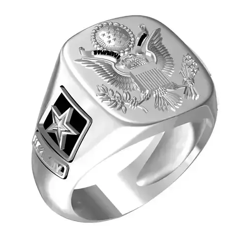 Eagle Crest Signet Ring