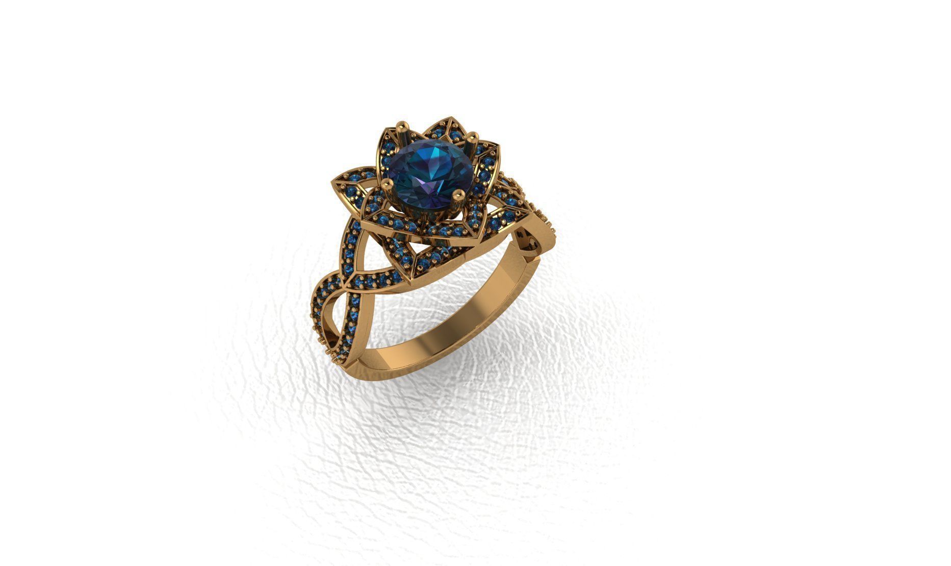 ring jewelry 3D print model_2