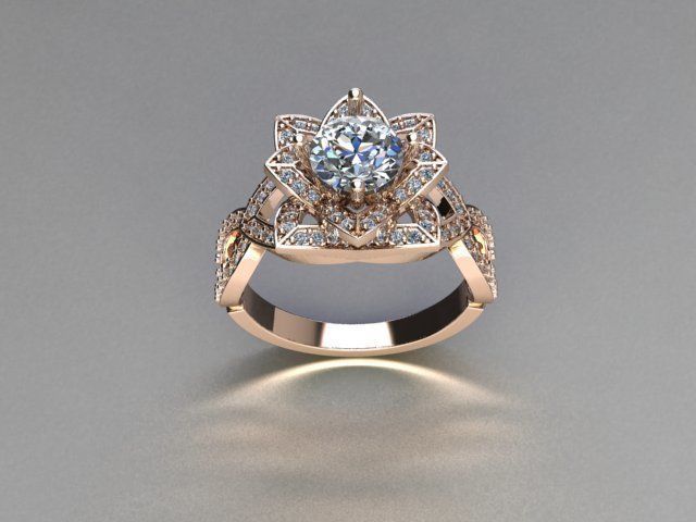 ring jewelry 3D print model_3