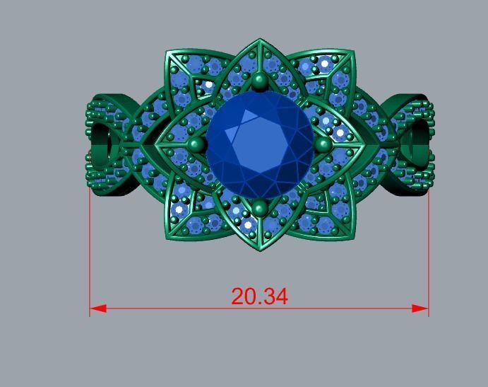 ring jewelry 3D print model_8