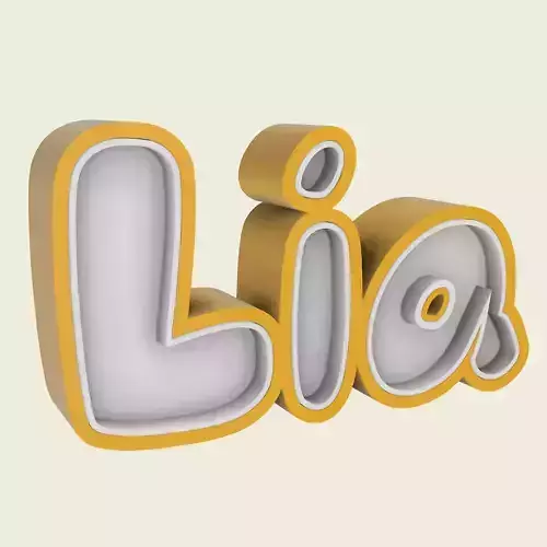 LIA - 3D NAME 3D print model