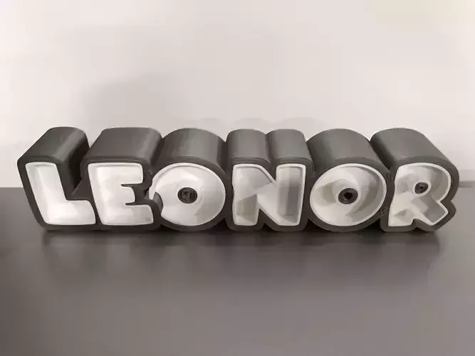 LEONOR - 3D Name 3D print model