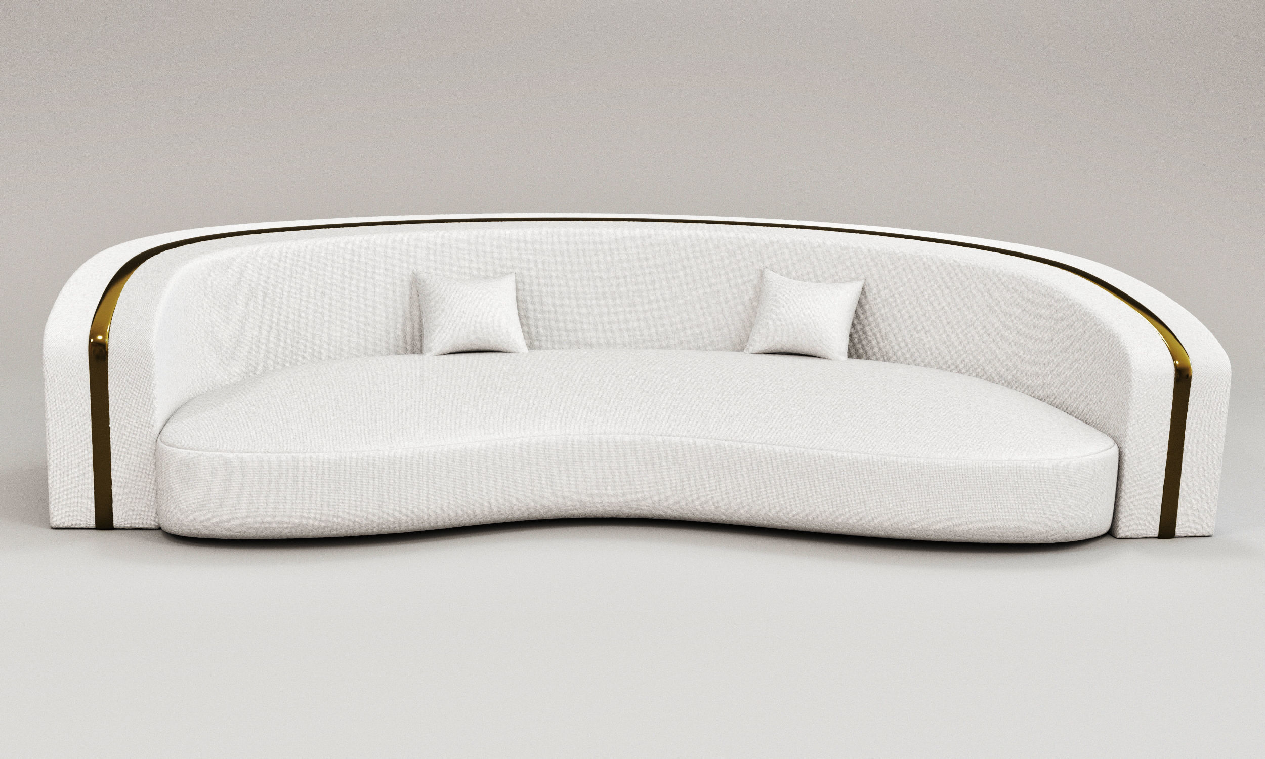 Sofa - White Cloud 3D model_3