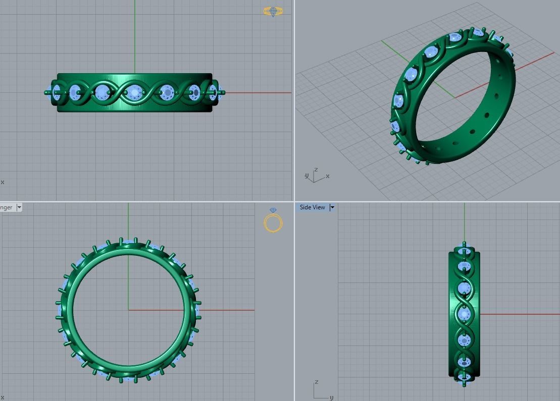ring jewelry 3D print model_4