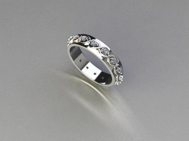 ring jewelry 3D print model_3