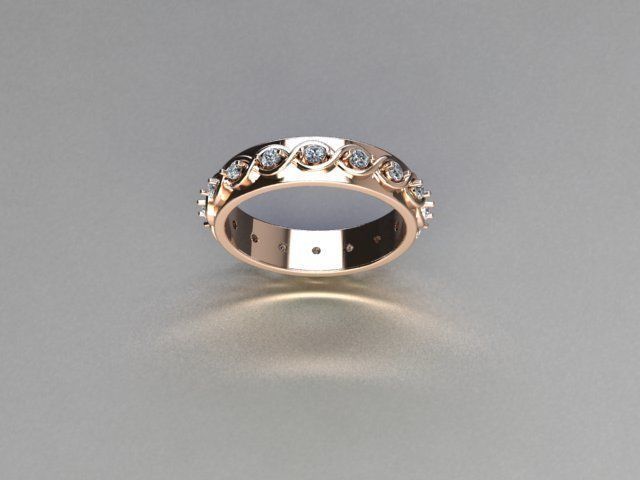 ring jewelry 3D print model_2