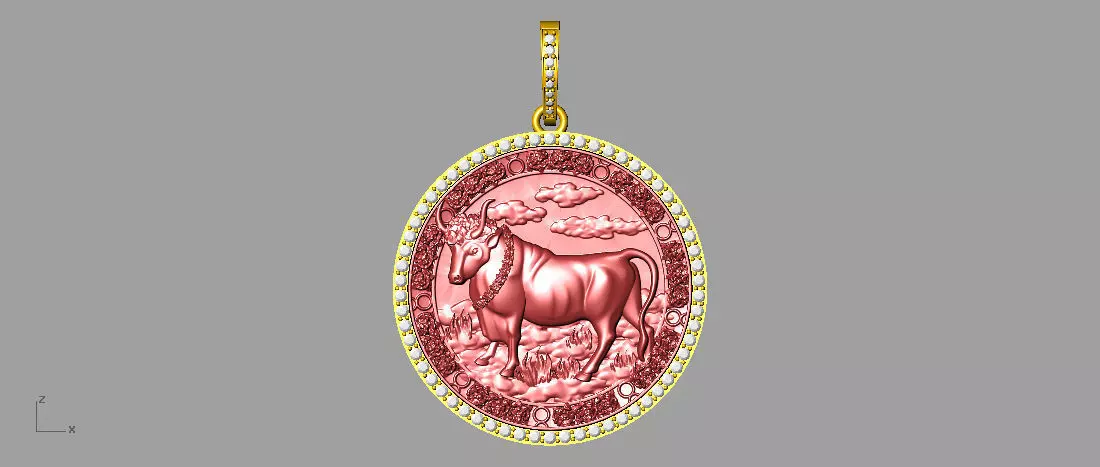 Taurus Horoscope  3D print model_0