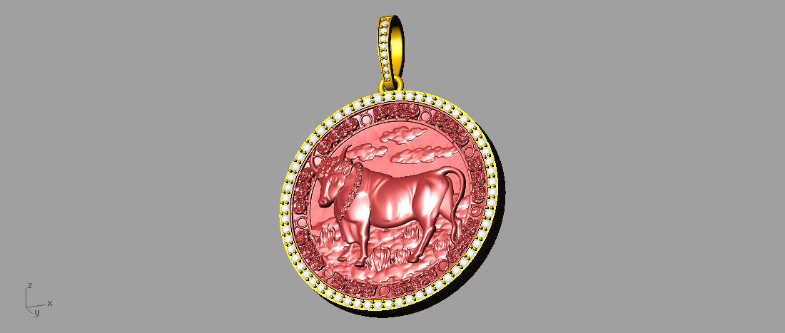 Taurus Horoscope  3D print model_2