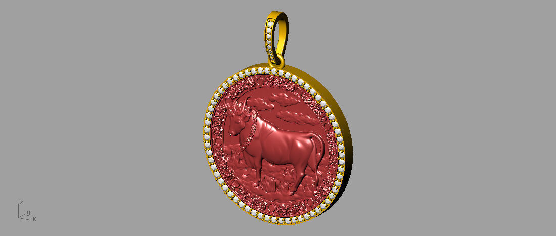 Taurus Horoscope  3D print model_3