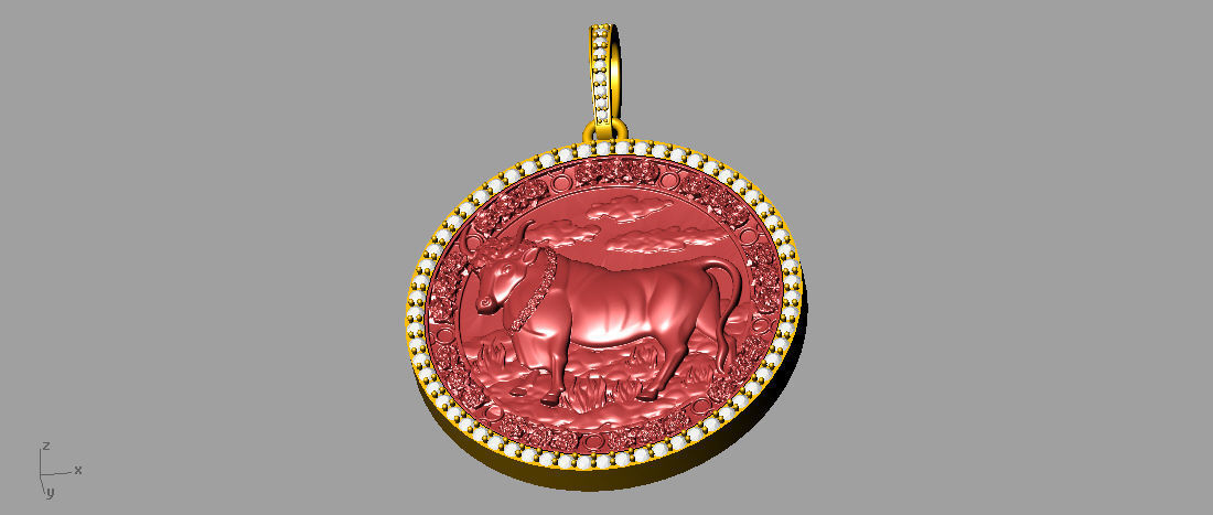 Taurus Horoscope  3D print model_4