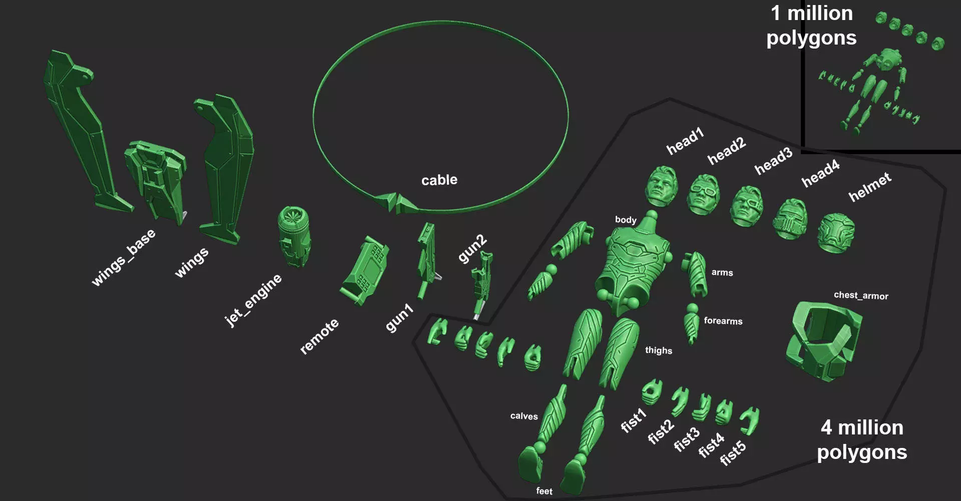 Pilot Max Hunter 3D print model_3