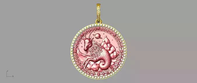 Capricon Horoscope  3D print model