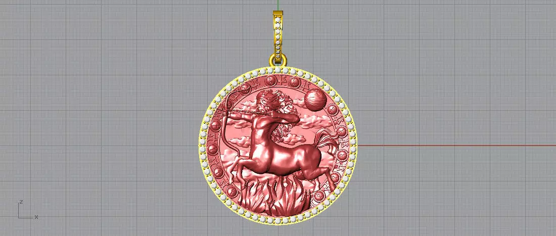 Sagittarius Horoscope 3D print model