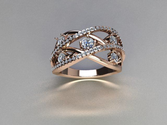 ring jewelry 3D print model_1