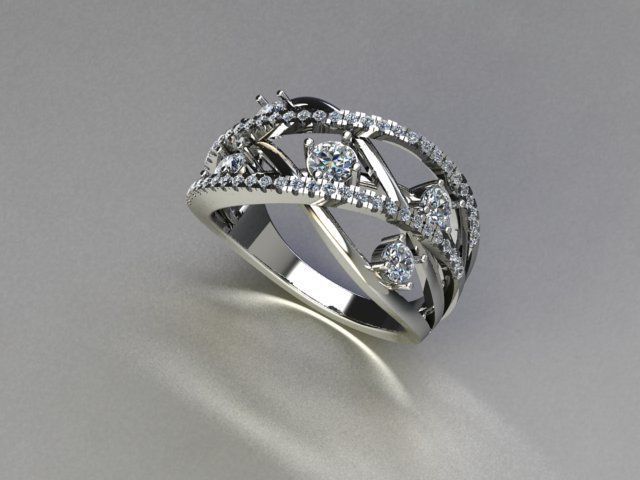 ring jewelry 3D print model_3