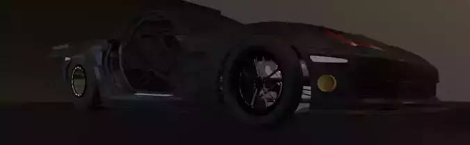 corvette c6 3D model