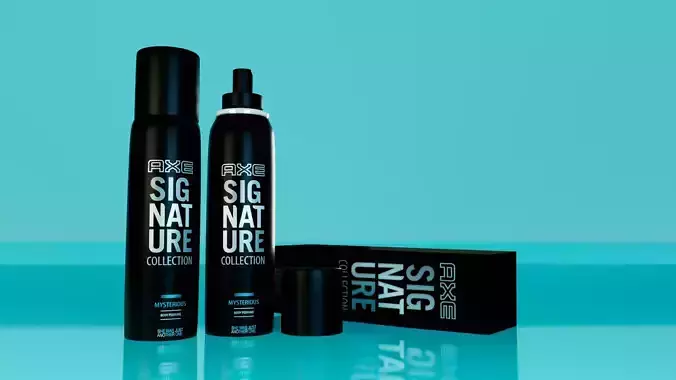 Axe perfume bottle 3d model