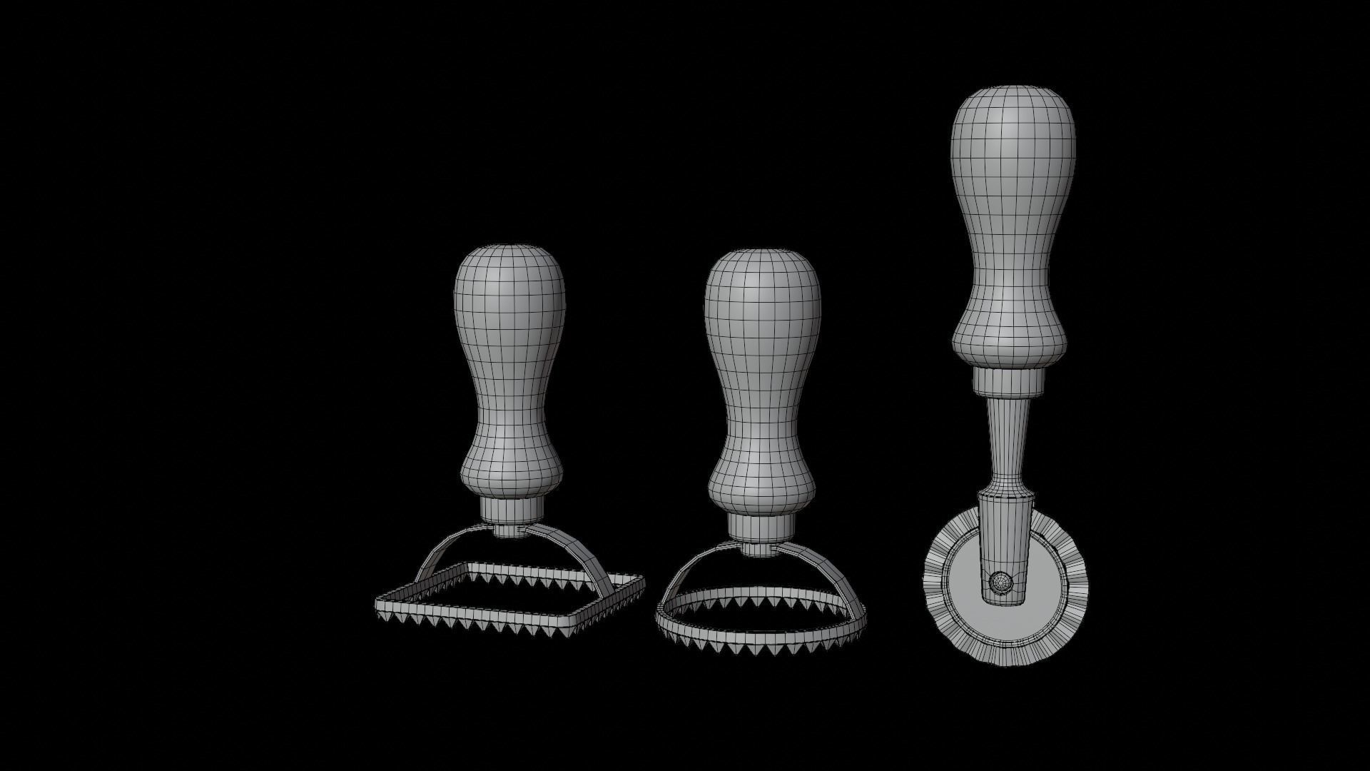 Ravioli Maker Low-poly 3D model_16