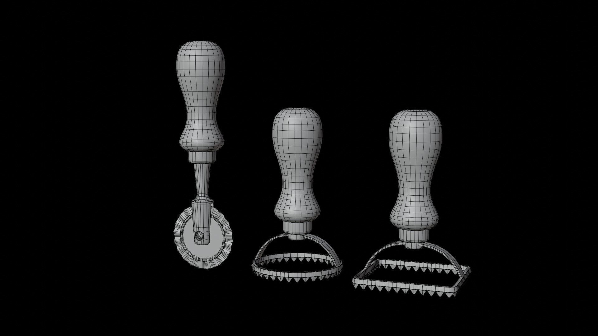 Ravioli Maker Low-poly 3D model_14