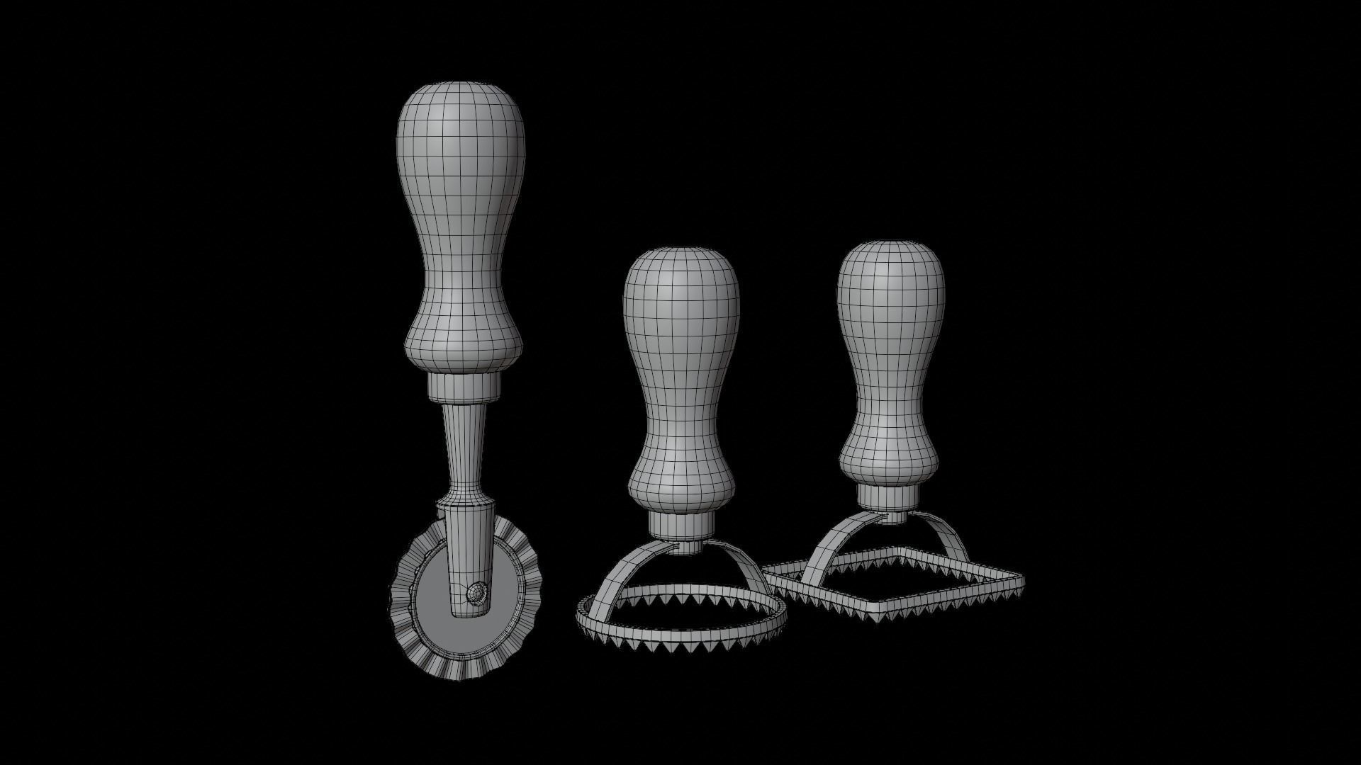 Ravioli Maker Low-poly 3D model_17