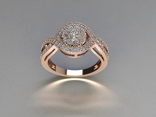 ring jewelry 3D print model_3