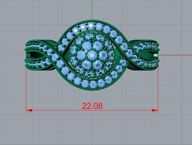 ring jewelry 3D print model_8
