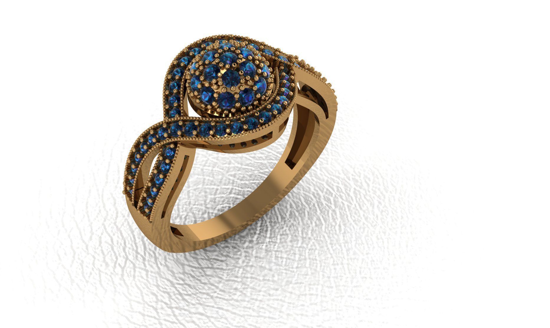 ring jewelry 3D print model_2
