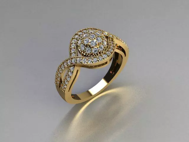 ring jewelry 3D print model_0