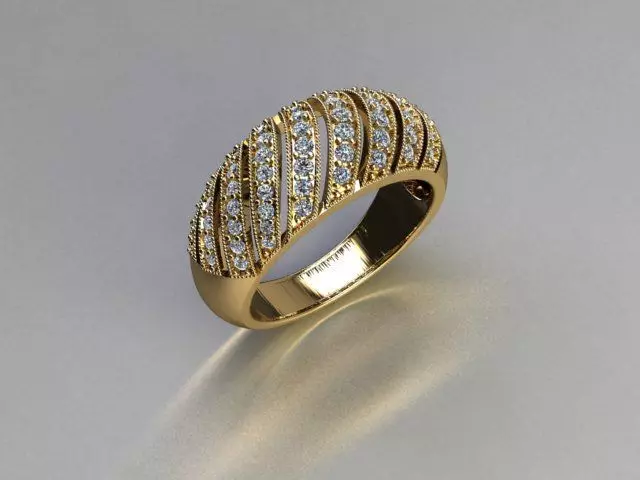 ring jewelry 3D print model_0