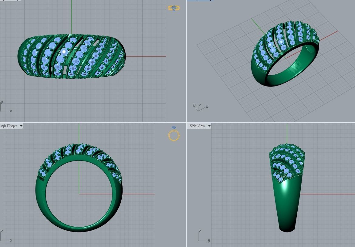 ring jewelry 3D print model_4