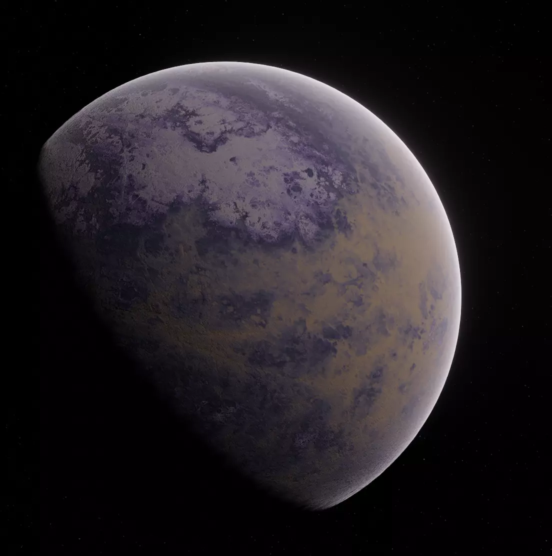 Planet Space Ready to game Low-poly 3D model