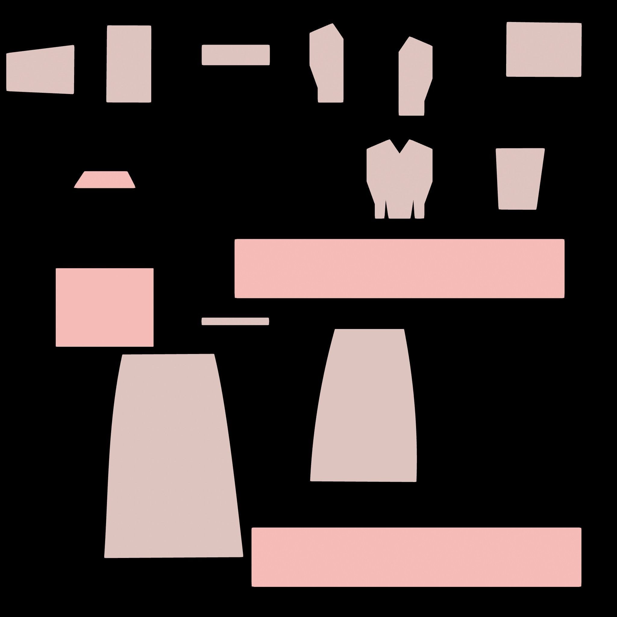 La Llorona Halloween dress female 3D model_6