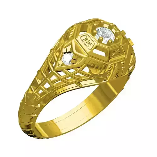 Antique Art Deco Filigree Engagement Ring