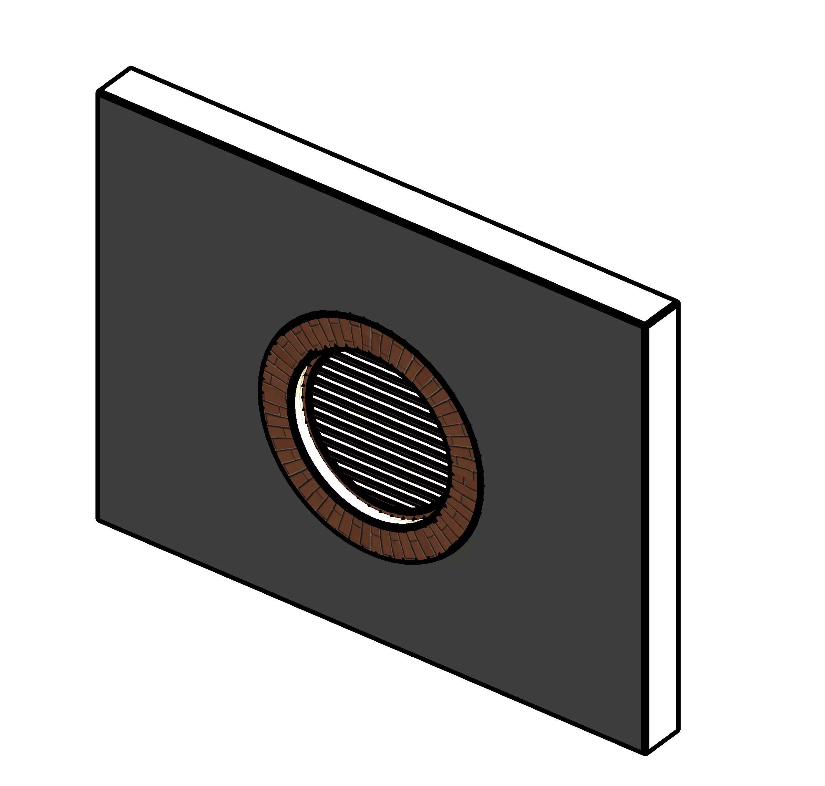 Round window 3D model