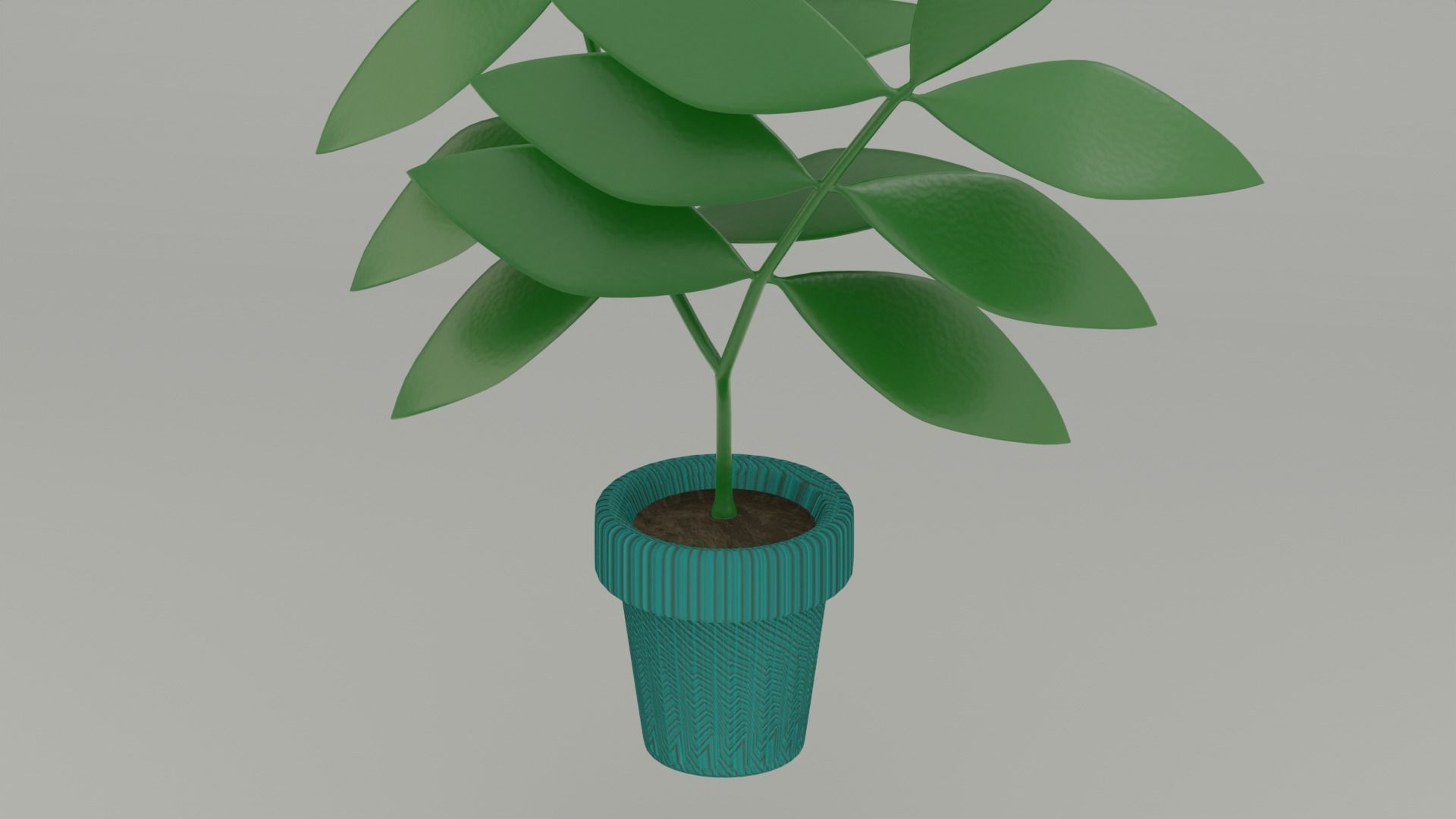 Plants Vase 3D model_2