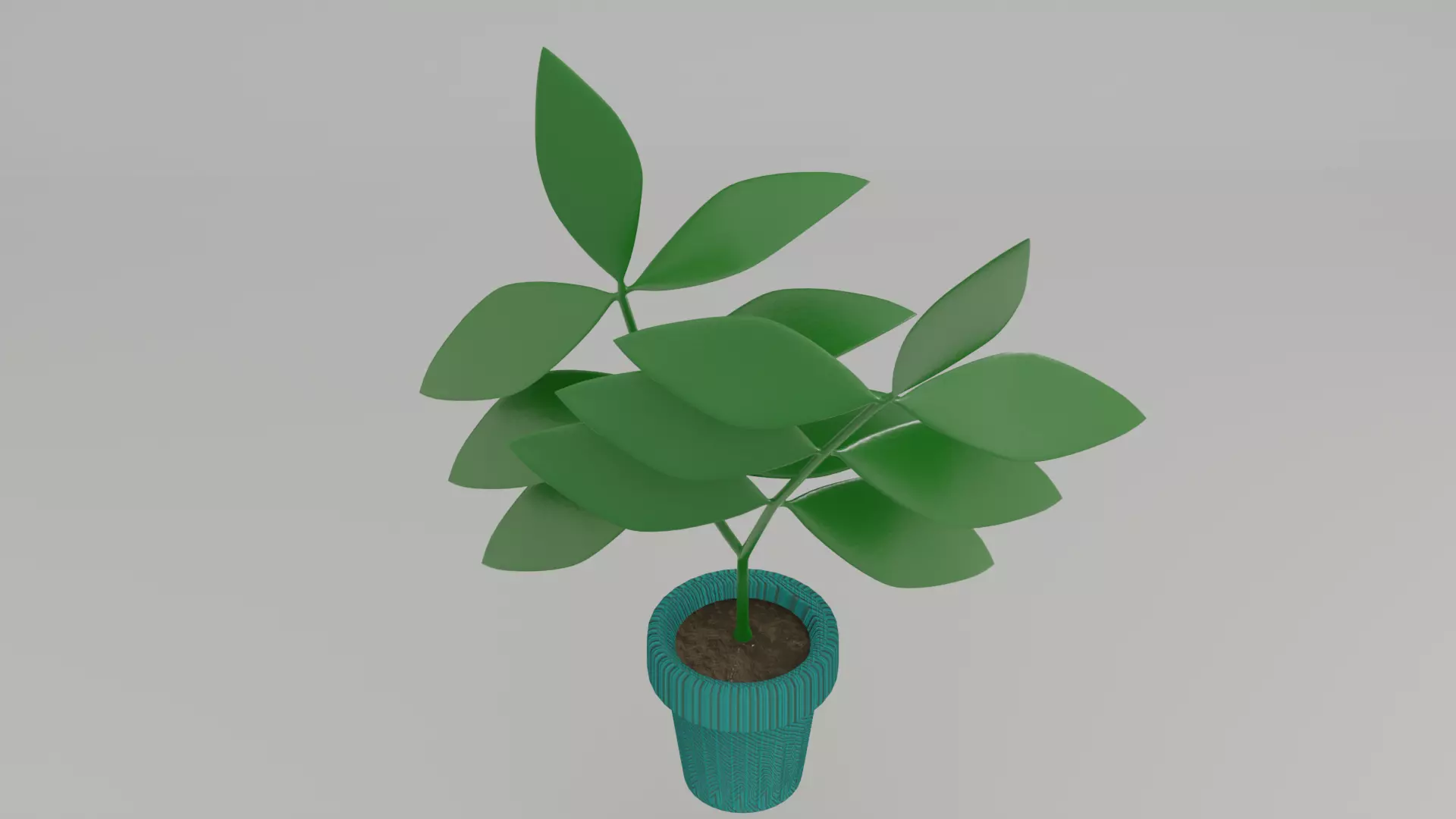 Plants Vase 3D model_0