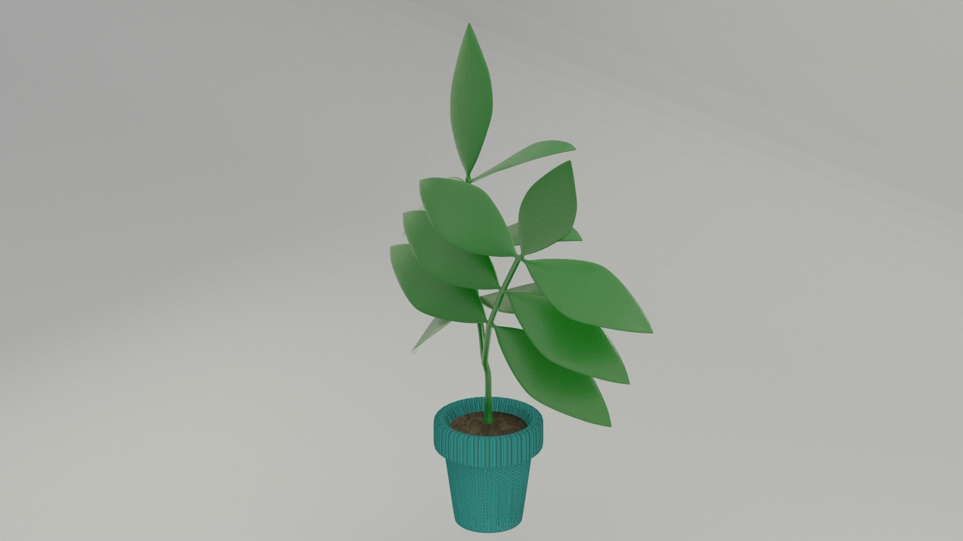 Plants Vase 3D model_1