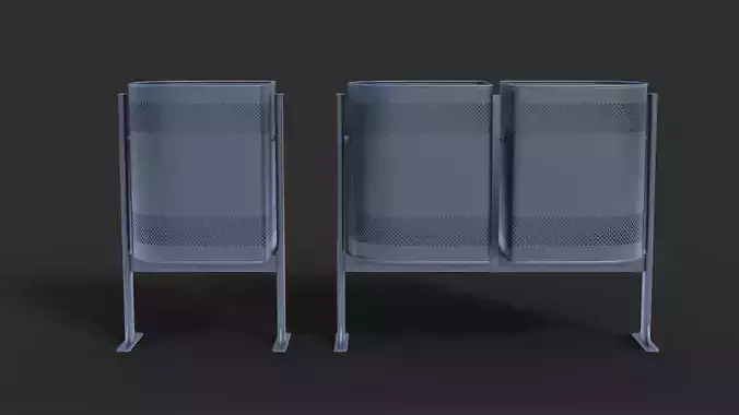 Low Poly Trash Bin 3D model Low Poly Trash Bin 3D model