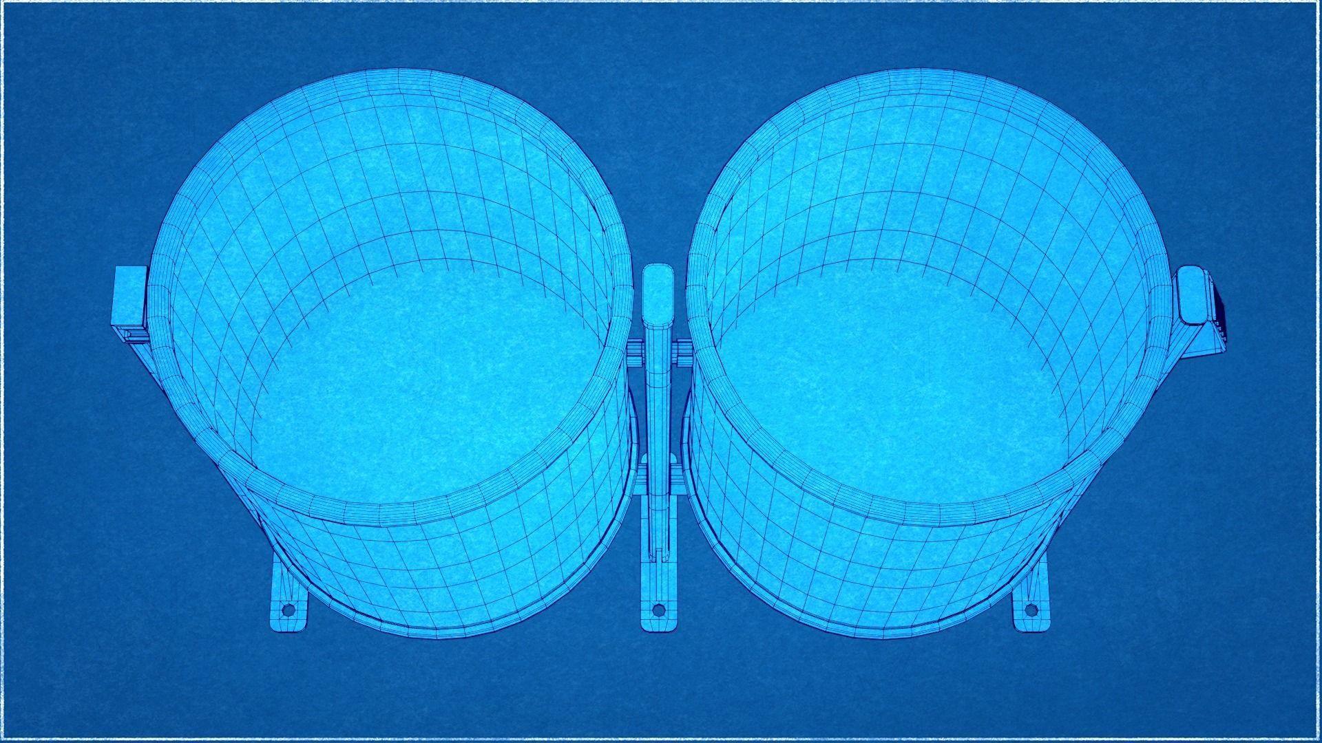 Low Poly Trash Bin 3D model_9