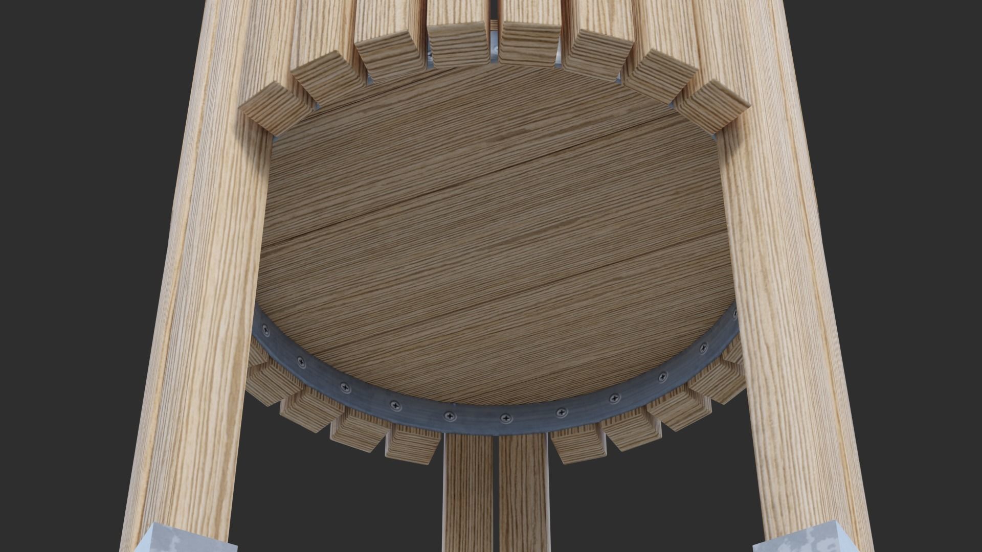 Salou Low Poly Trash Bin 3D model_5